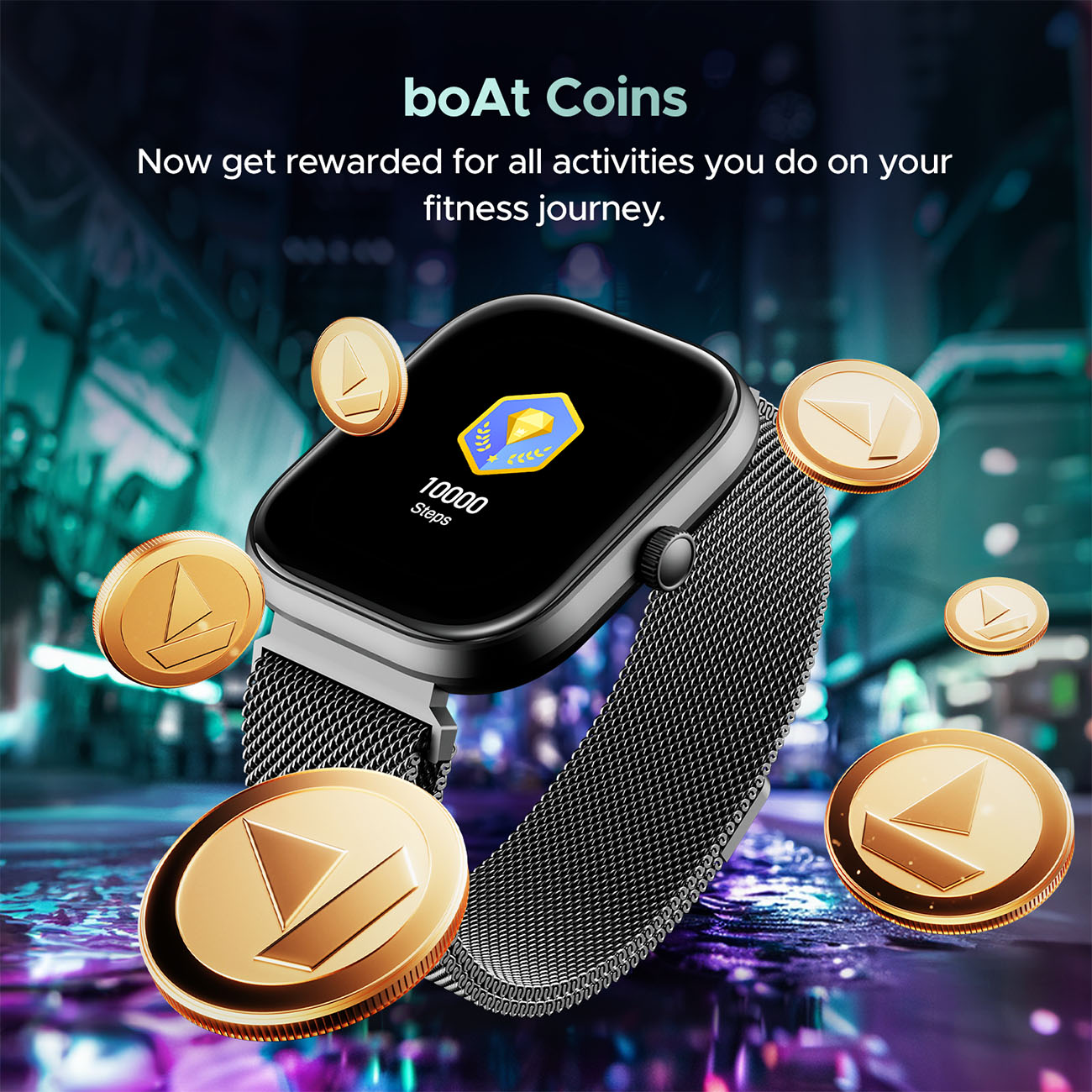 boAt Wave Sigma 3 | Smartwatch with 2.01' Display, BT Calling, 700+ Active Modes, Emergency SOS, Live Sports Updates