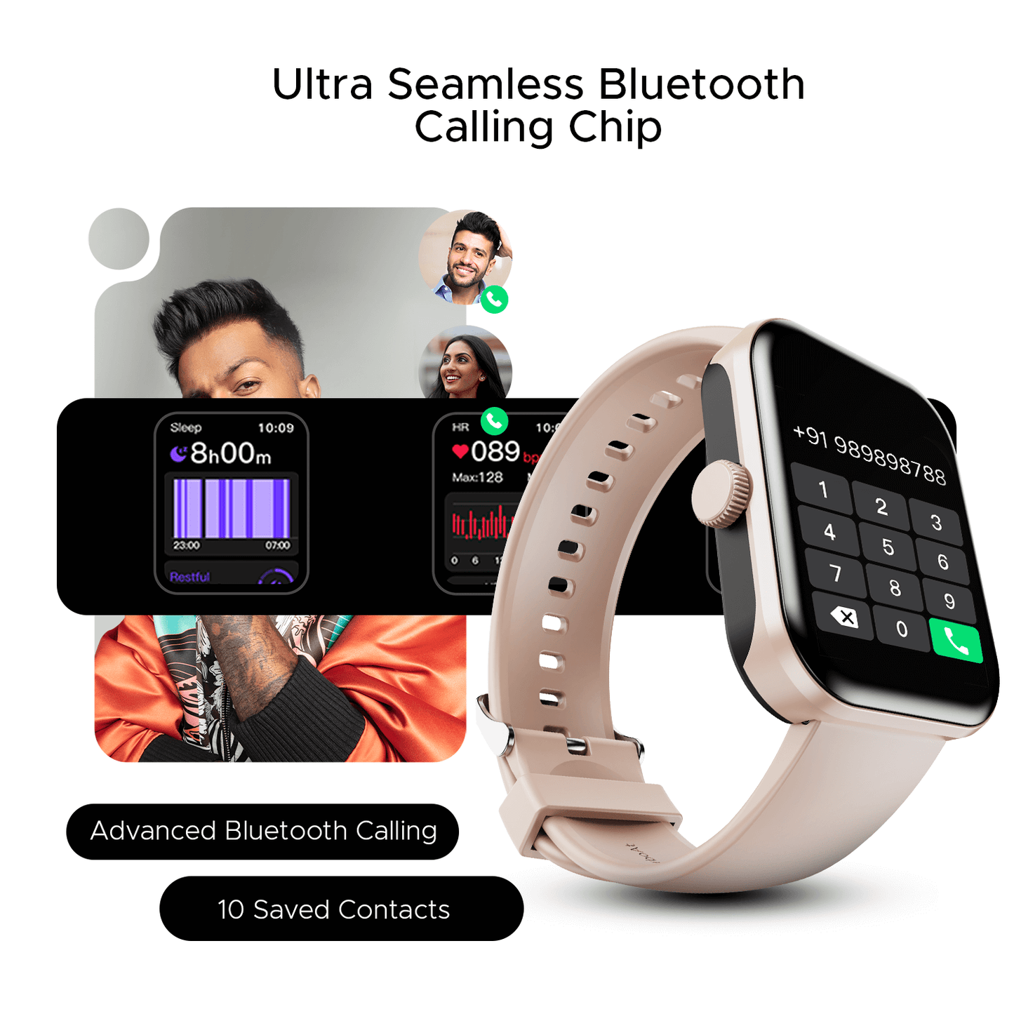 boAt Ultima Call Max | Bluetooth Calling Smartwatch with 2"(5.08 cm) Large HD Display, 100+ Sports Modes, 10 Days Battery