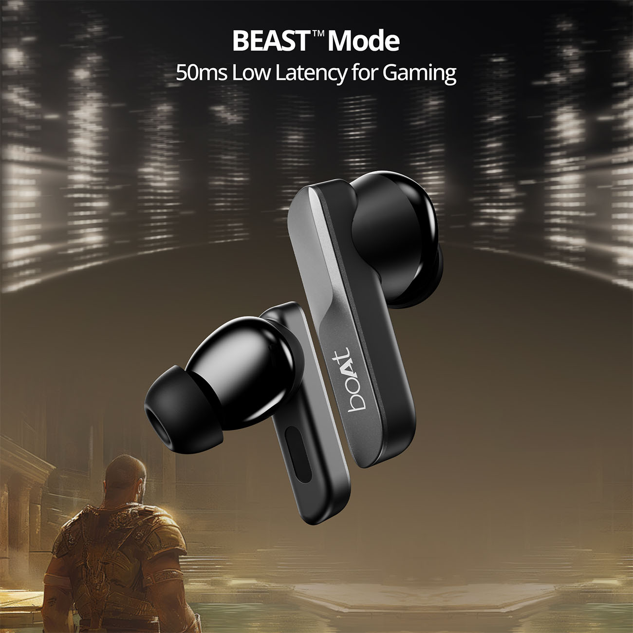 boAt Airdopes 800 | Wireless Earbuds with 40 Hours Playback,Dolby Audio,  BEAST™ Mode, ASAP™ Charge, ENx™ Technology