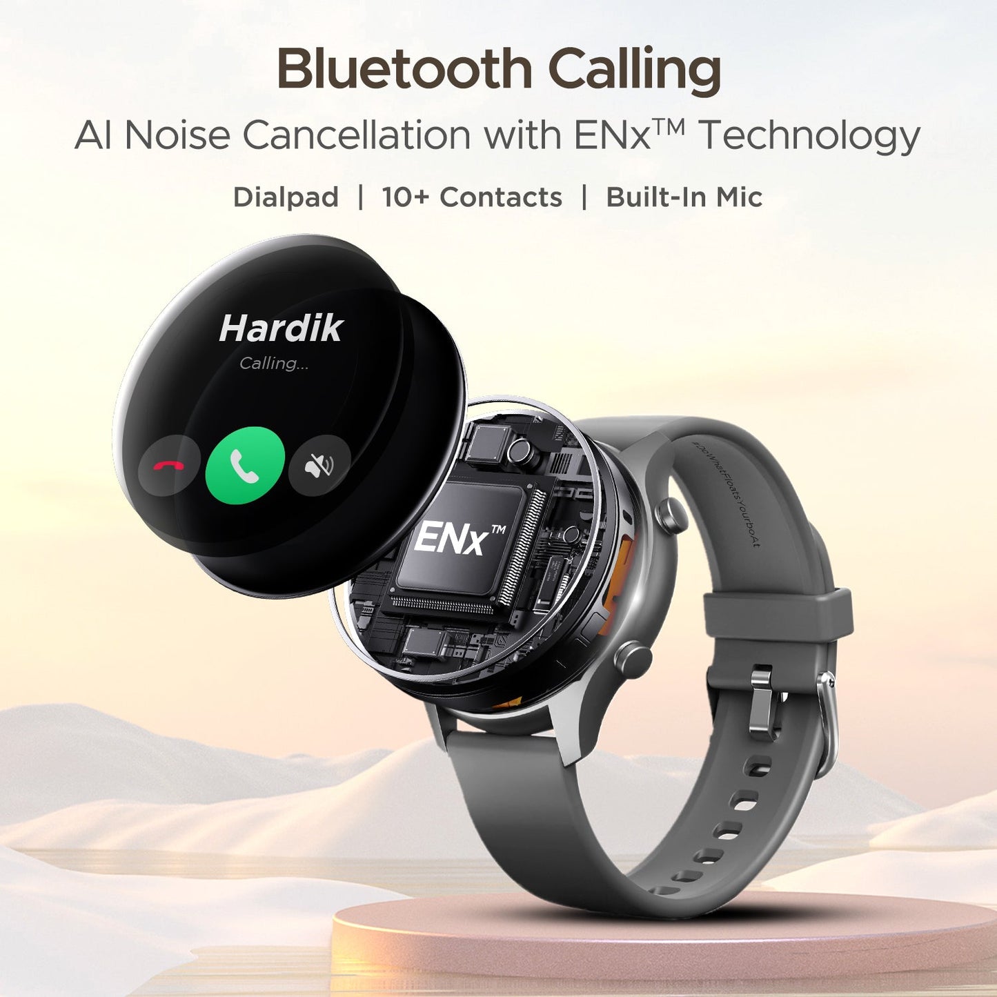 boAt Lunar Call Plus | Premium Smartwatch with Bluetooth Calling,  1.43" (3.63cm) AMOLED display, SpO2 Monitoring, 100+ Sports Modes