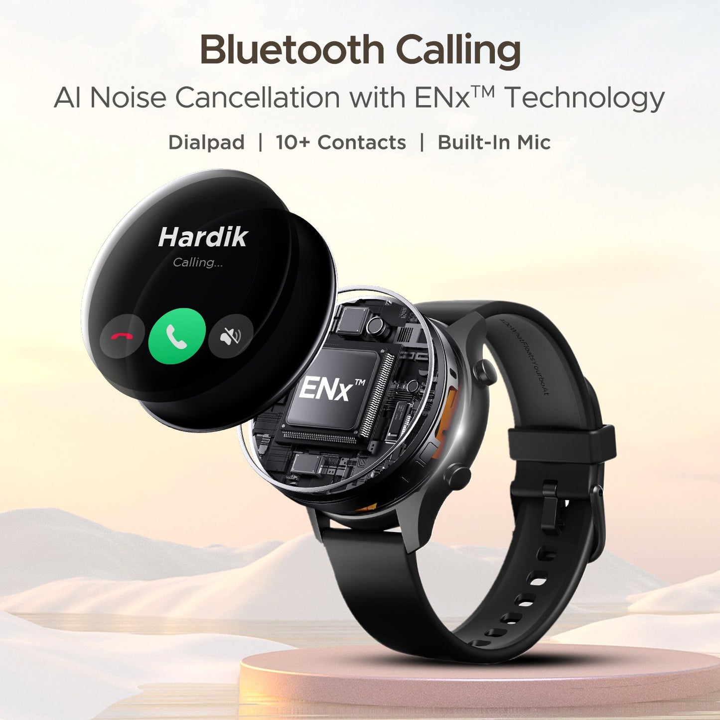 boAt Lunar Call Plus | Premium Smartwatch with Bluetooth Calling,  1.43" (3.63cm) AMOLED display, SpO2 Monitoring, 100+ Sports Modes