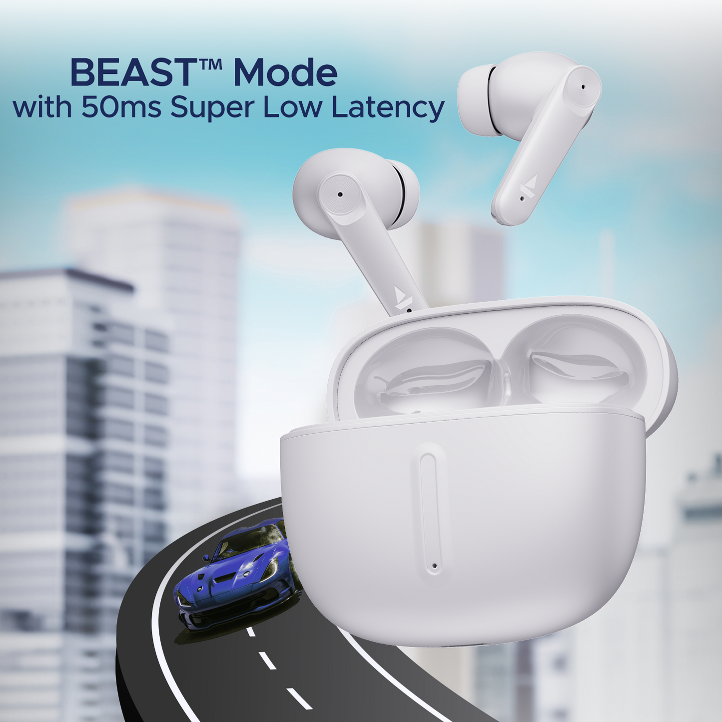 boAt Airdopes Max | Wireless Earbuds with 100 Hours Playback, ENx™ Technology, ASAP™ Charge, BEAST™ Mode, 13mm Drivers