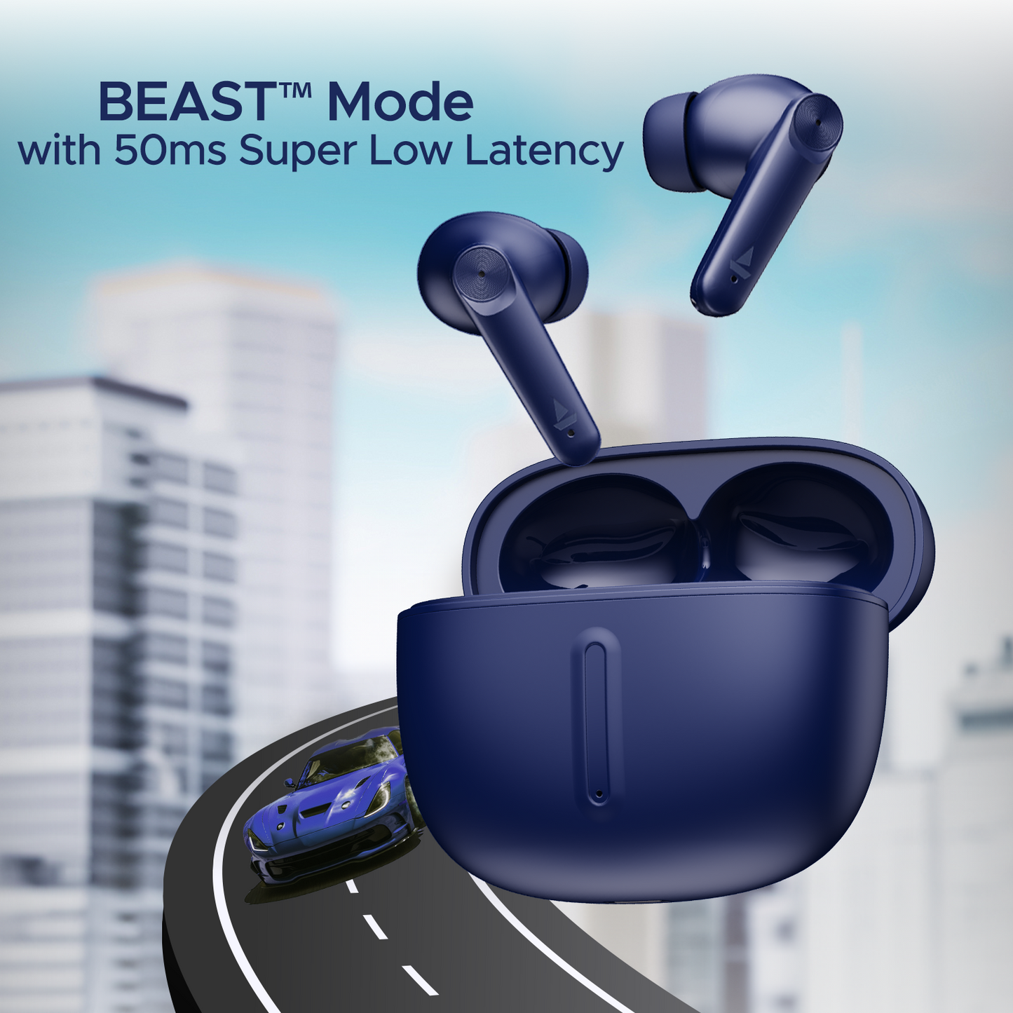 boAt Airdopes Max | Wireless Earbuds with 100 Hours Playback, ENx™ Technology, ASAP™ Charge, BEAST™ Mode, 13mm Drivers