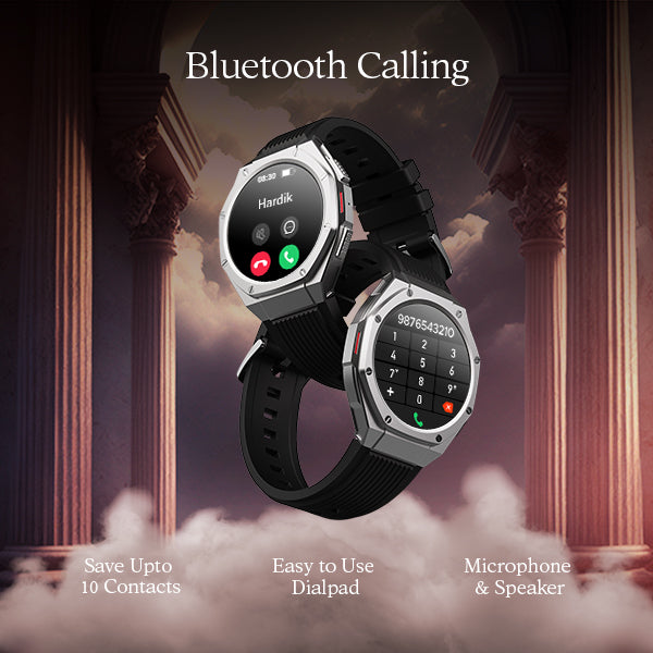 boAt Enigma X600 | Smartwatch with 1.43" (3.63 cm) Amoled Round Display, BT Calling, 100+ Watch Faces, 100+ Sports Modes