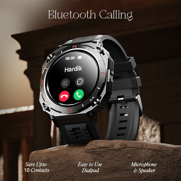 boAt Enigma X500 | Smartwatch with 1.43" (3.63 cm) AMOLED Round Display, BT Calling, 100+ Watch Faces, 100+ Sports Modes