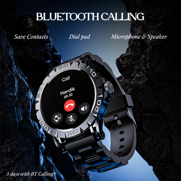 boAt Enigma Z30 | Smartwatch with 1.39" TFT Display, BT Calling, 100+ Watch Faces, Luxurious Metal Body