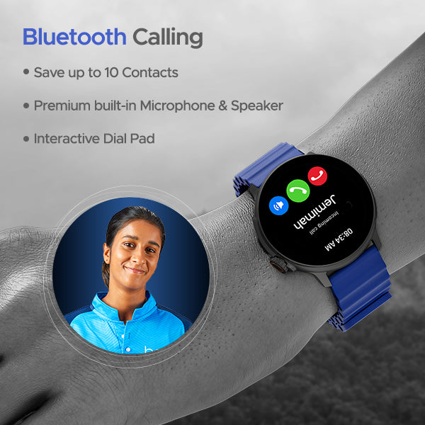 boAt Lunar Tigon | Smartwatch with 1.45" Round AMOLED Display, BT Calling, 100+ Sports Modes, Functional Crown