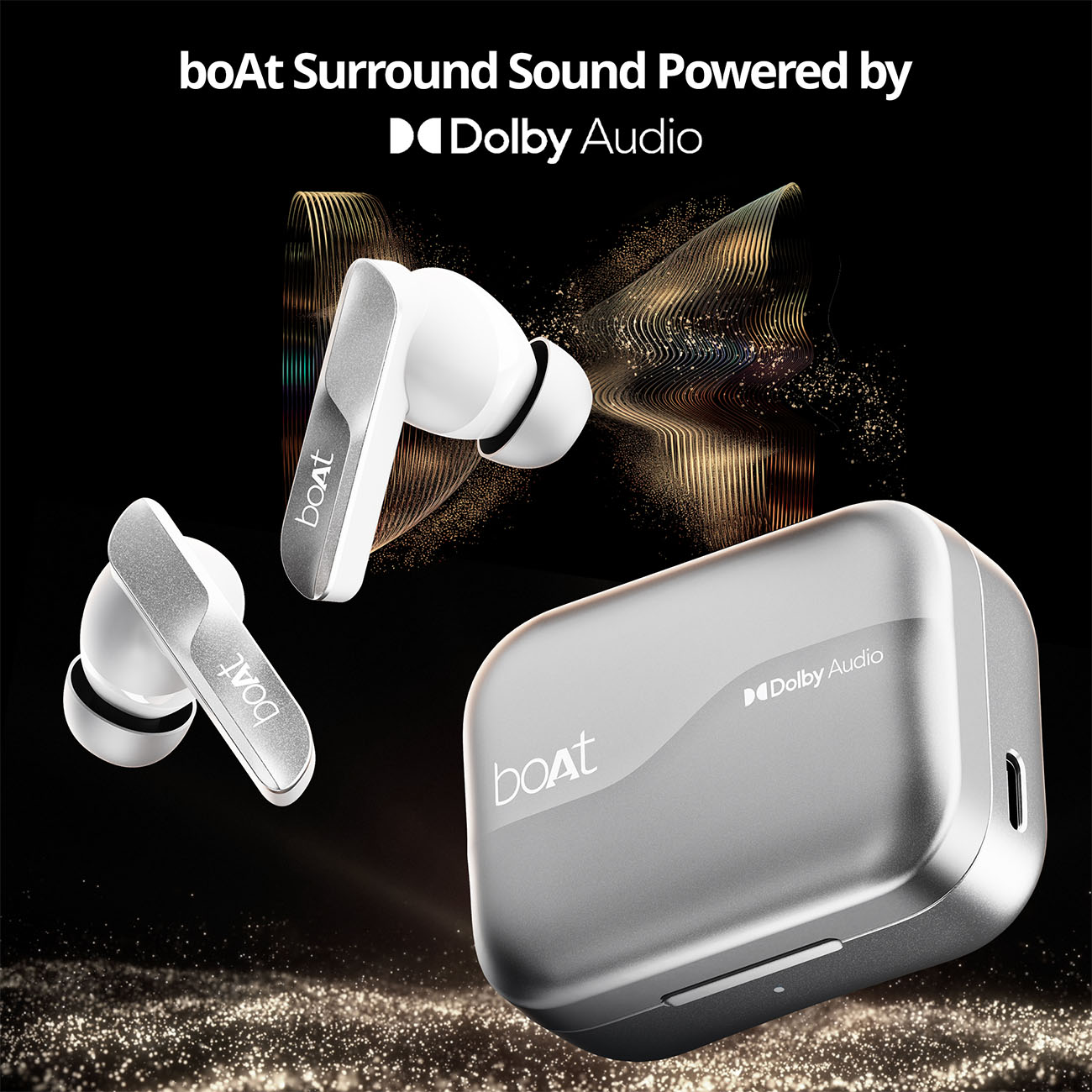 boAt Airdopes 800 | Wireless Earbuds with 40 Hours Playback,Dolby Audio,  BEAST™ Mode, ASAP™ Charge, ENx™ Technology