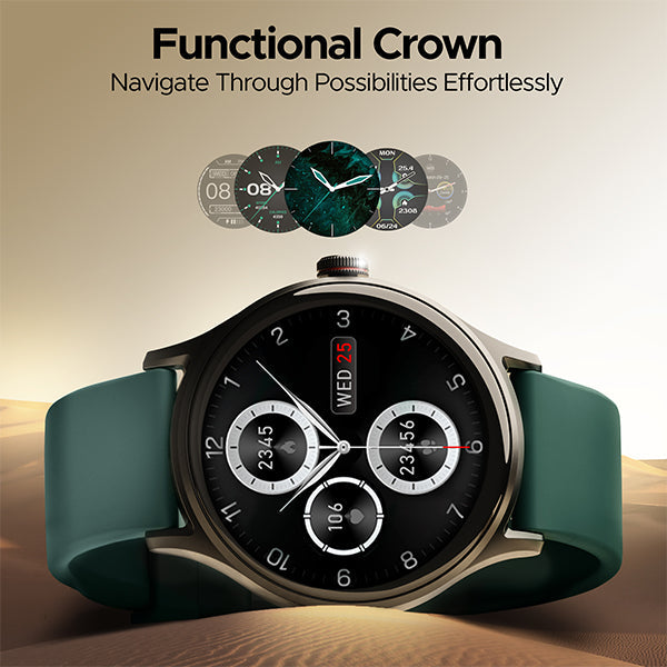 boAt Lunar Mirage | Smartwatch with 1.52" (3.86cm) Round HD Display, BT Calling, 100+ Sports Modes, Functional Crown