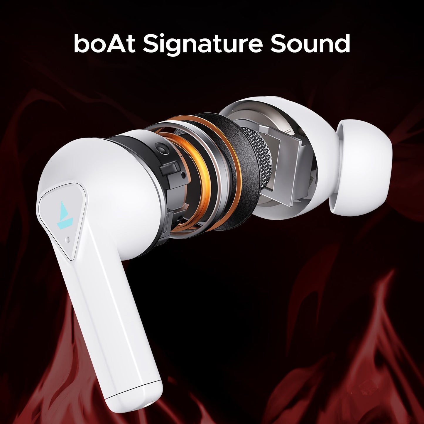 boAt Immortal 150 | Wireless Earbuds with BEAST™ Mode, 40 Hours Playback, ASAP™ Charge, LED Lights