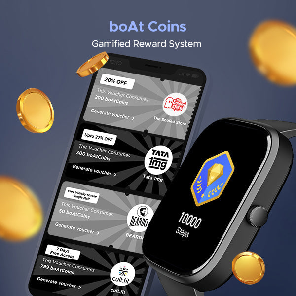 boAt Wave Convex | Smartwatch with 1.96" AMOLED Display, BT Calling, DIY Watch Face Studio, 700+ Active Modes