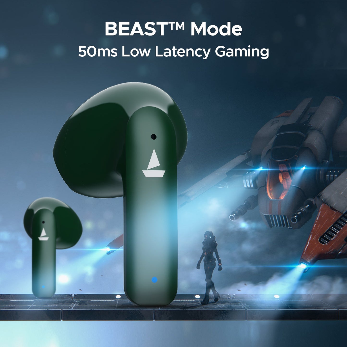 boAt Airdopes 118 Wrogn Edition| Earbuds with 13mm drivers, BEAST™ Mode for Gamers, ENx™ Technology