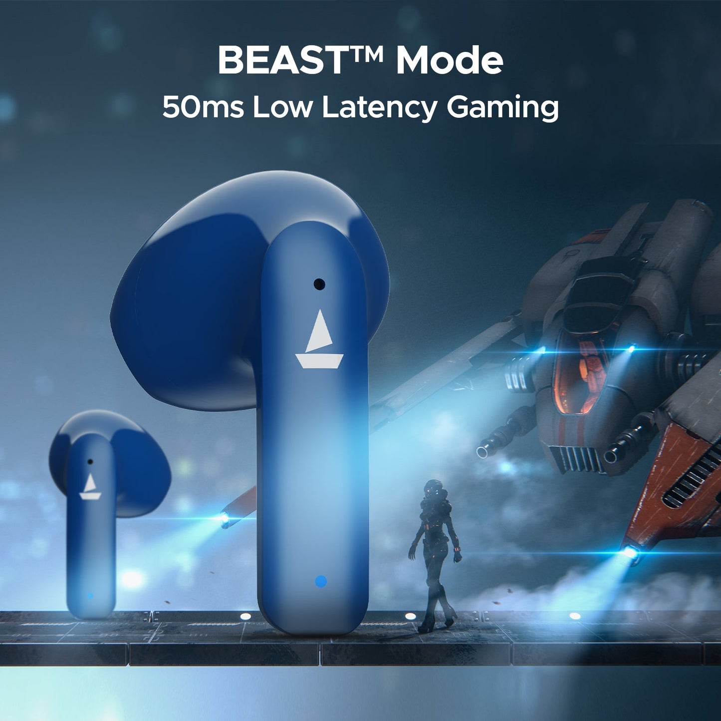 boAt Airdopes 118 Wrogn Edition| Earbuds with 13mm drivers, BEAST™ Mode for Gamers, ENx™ Technology