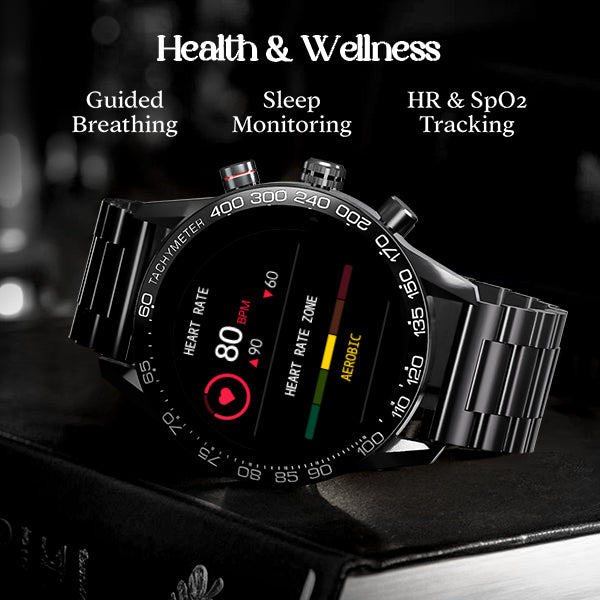 boAt Enigma Z40 | Luxury Smartwatch with 1.32" Round TFT Display, IP67 Splash & Sweat Resistance, SpO2 & Sleep Monitoring