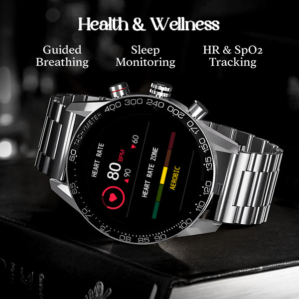 boAt Enigma Z40 | Luxury Smartwatch with 1.32" Round TFT Display, IP67 Splash & Sweat Resistance, SpO2 & Sleep Monitoring