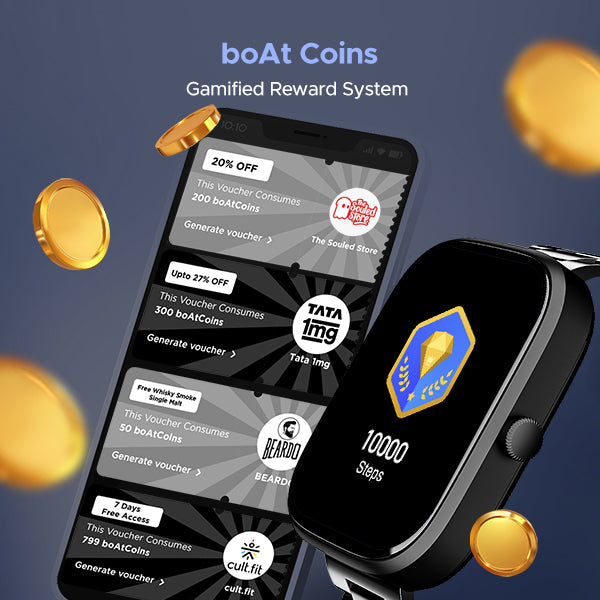 boAt Wave Convex | Smartwatch with 1.96" AMOLED Display, BT Calling, DIY Watch Face Studio, 700+ Active Modes