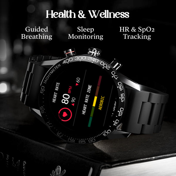 boAt Enigma Z40 | Luxury Smartwatch with 1.32" Round TFT Display, IP67 Splash & Sweat Resistance, SpO2 & Sleep Monitoring