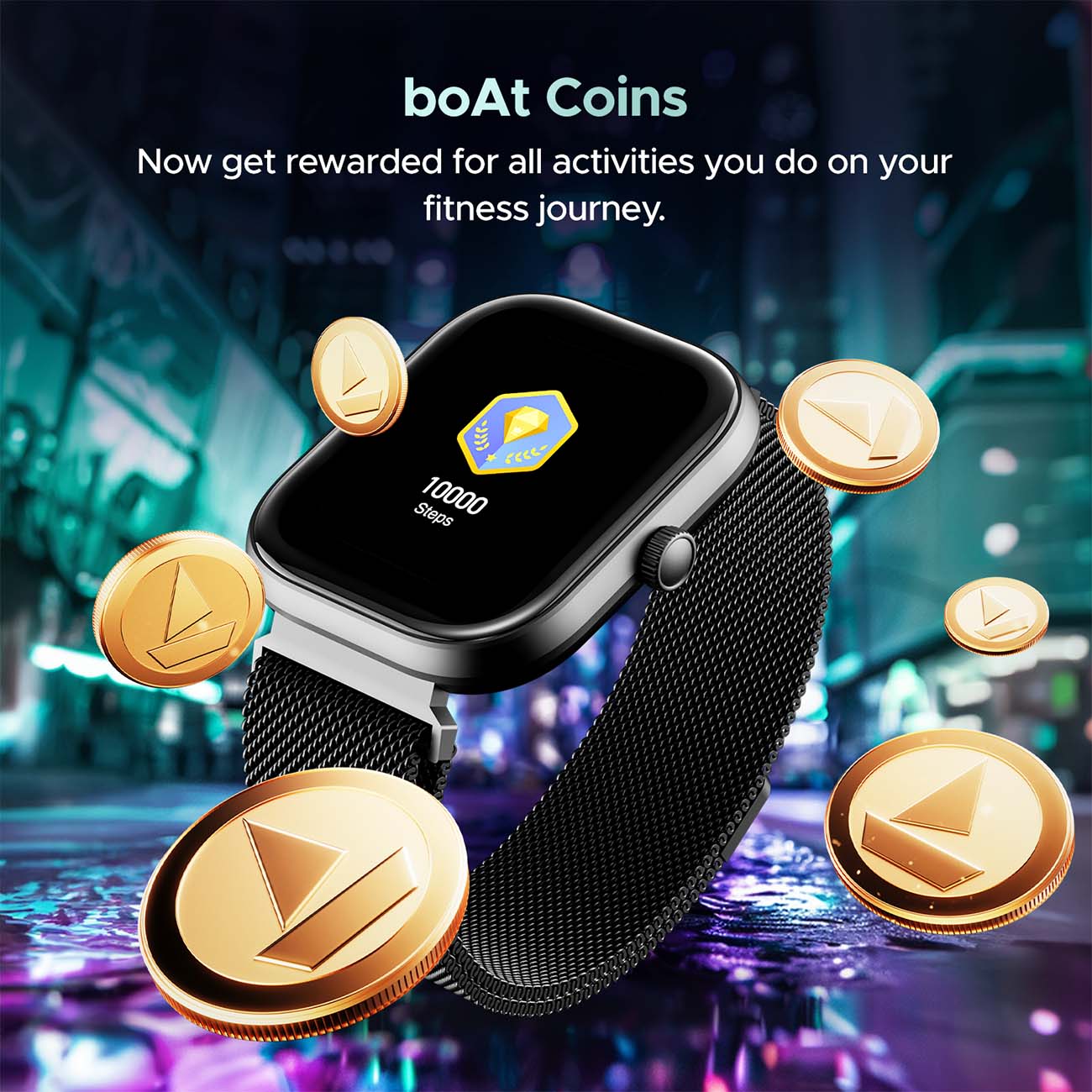 boAt Wave Sigma 3 | Smartwatch with 2.01' Display, BT Calling, 700+ Active Modes, Emergency SOS, Live Sports Updates