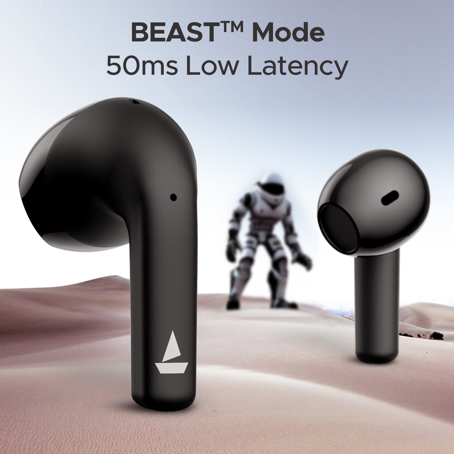 boAt Airdopes Hype | Wireless Earbuds with 100 Hours Playback, ENx™ Technology, ASAP™ Charge, BEAST™ Mode, 13mm Drivers