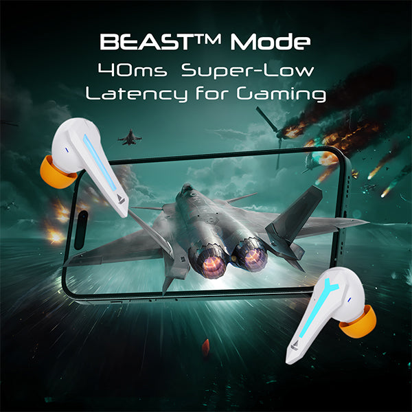 boAt Immortal 111 | Bluetooth Gaming Wireless Earbuds with BEAST™️Mode, ENx™ Technology, ASAP™ Charge, Bluetooth v5.3