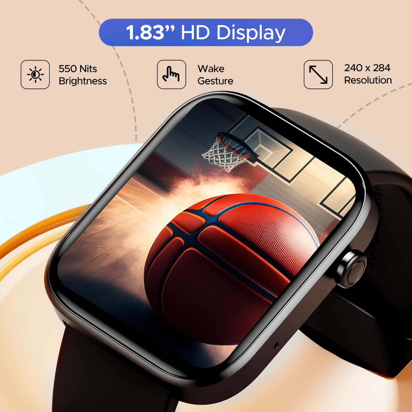 boAt Wave Call 2 | Smartwatch with Bluetooth Calling, 1.83" (4.64cm) HD Display, 700+ Active Modes, 1000+ Watch Faces, Crest OS+