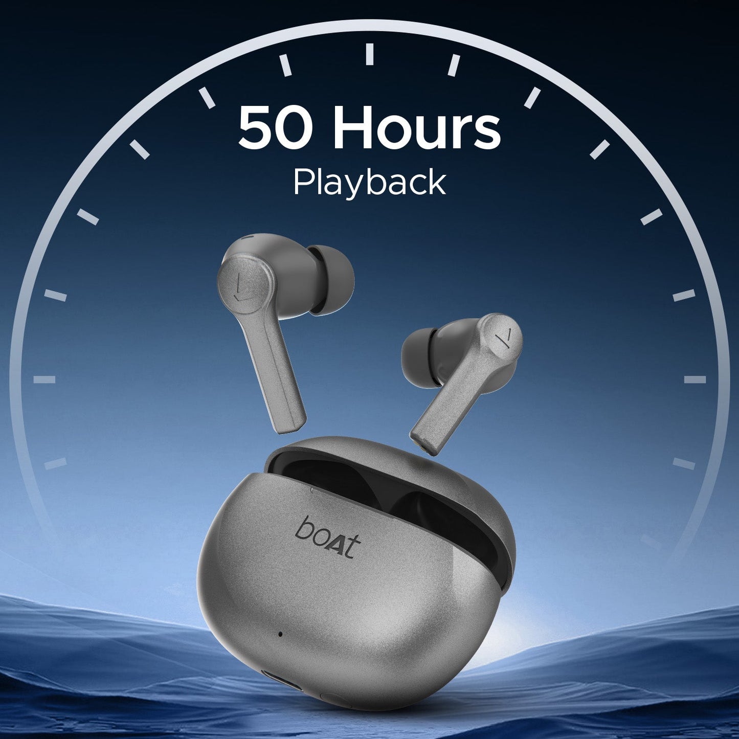 boAt Airdopes Supreme | Wireless Earbuds with 50 Hours Playback, AI ENx™ with Wind Noise Reduction, Cinematic Spatial Audio