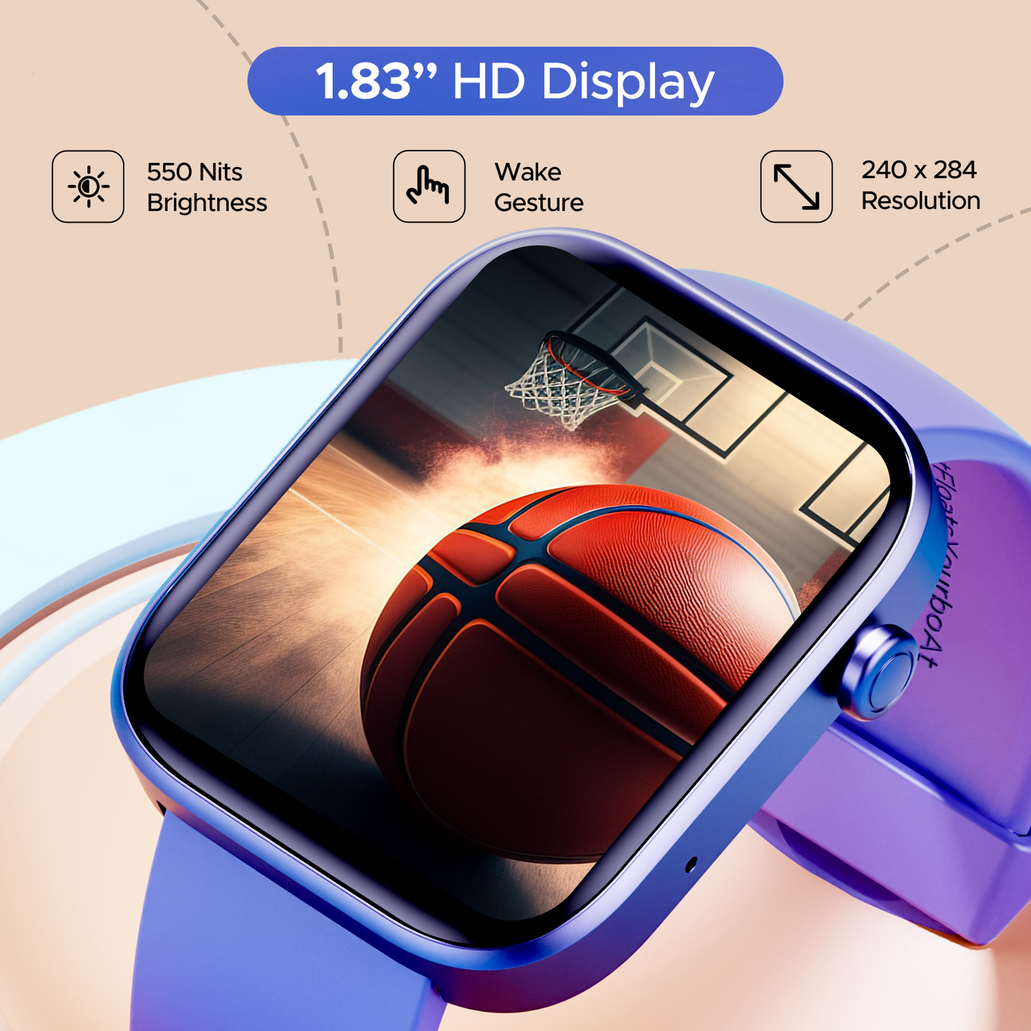 boAt Wave Call 2 | Smartwatch with Bluetooth Calling, 1.83" (4.64cm) HD Display, 700+ Active Modes, 1000+ Watch Faces, Crest OS+