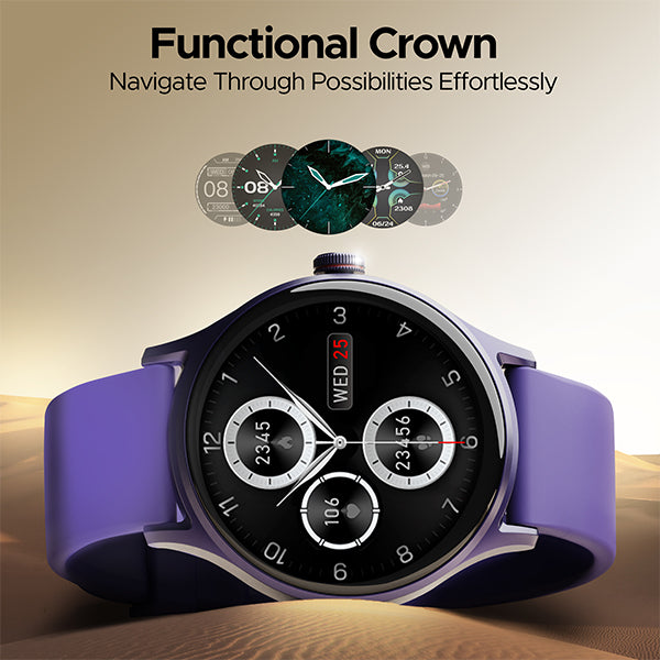 boAt Lunar Mirage | Smartwatch with 1.52" (3.86cm) Round HD Display, BT Calling, 100+ Sports Modes, Functional Crown