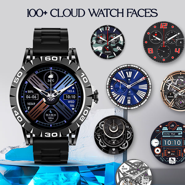 boAt Enigma Z30 | Smartwatch with 1.39" TFT Display, BT Calling, 100+ Watch Faces, Luxurious Metal Body