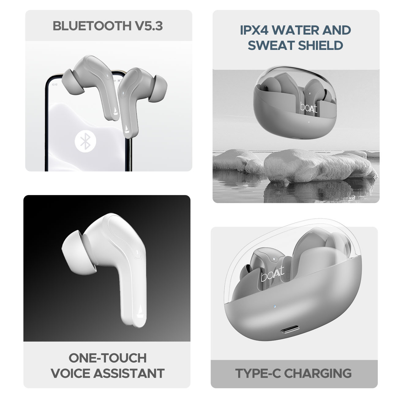 boAt Airdopes 311 PRO | Wireless Earbuds with 50 Hours Playback, Dual Mics with ENx™ Technology, BEAST™ Mode, ASAP™ Charge