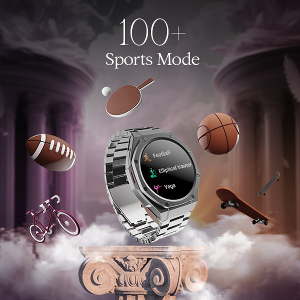 boAt Enigma X600 | Smartwatch with 1.43" (3.63 cm) Amoled Round Display, BT Calling, 100+ Watch Faces, 100+ Sports Modes