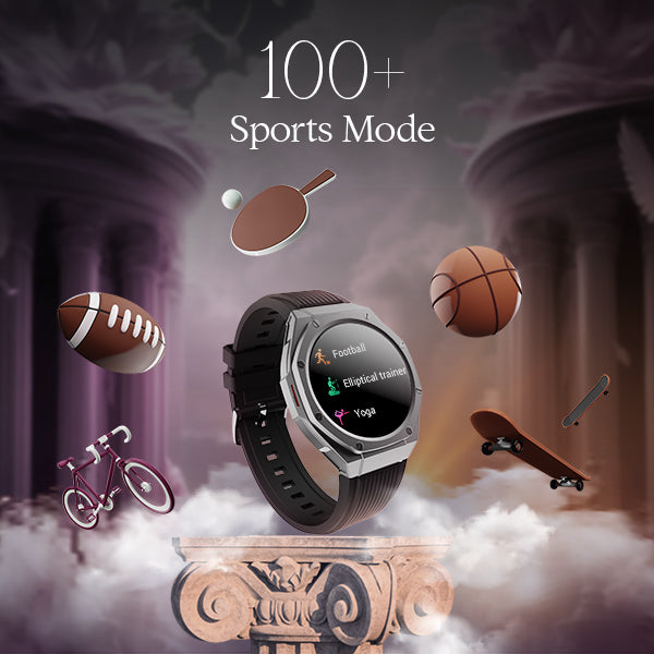 boAt Enigma X600 | Smartwatch with 1.43" (3.63 cm) Amoled Round Display, BT Calling, 100+ Watch Faces, 100+ Sports Modes