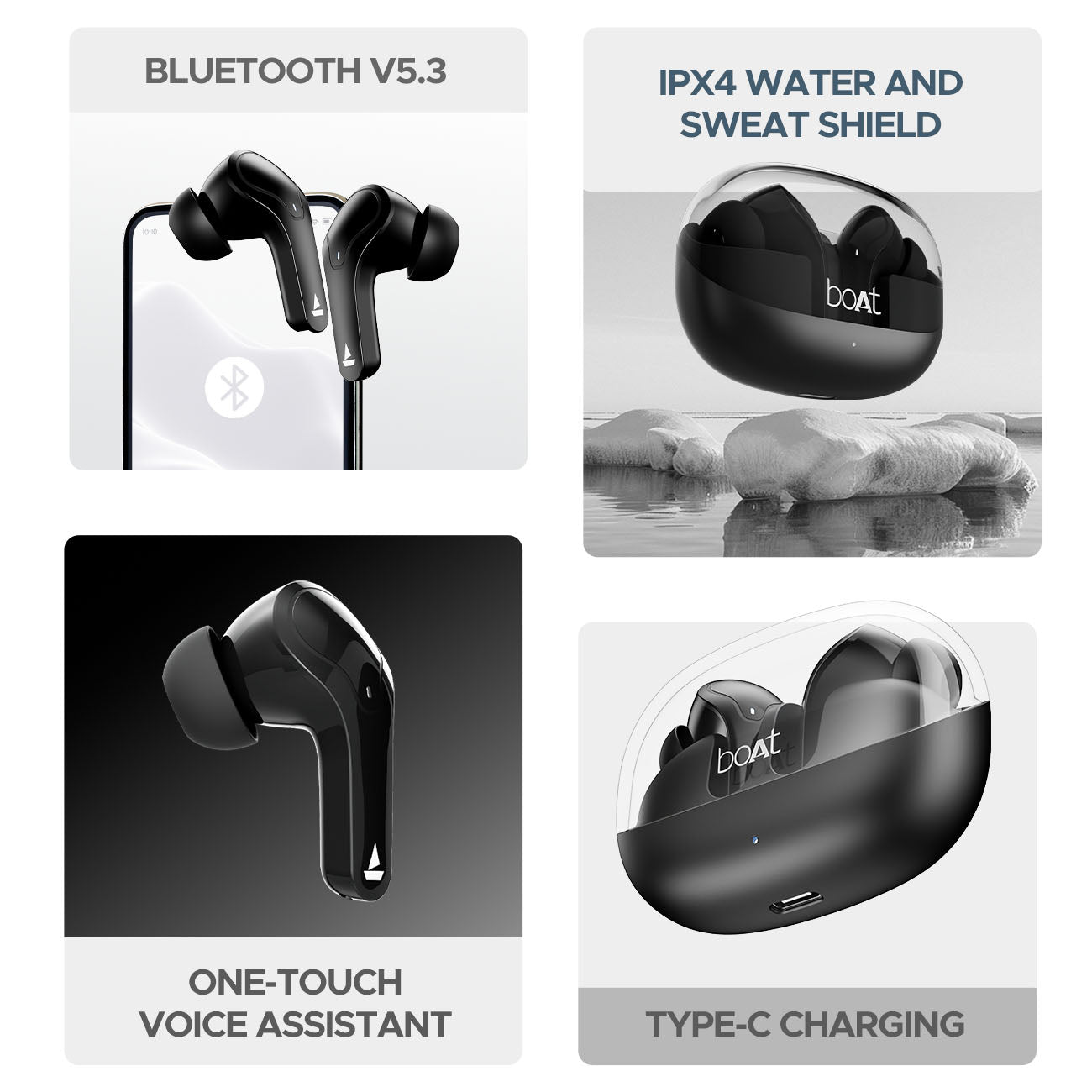 boAt Airdopes 311 PRO | Wireless Earbuds with 50 Hours Playback, Dual Mics with ENx™ Technology, BEAST™ Mode, ASAP™ Charge