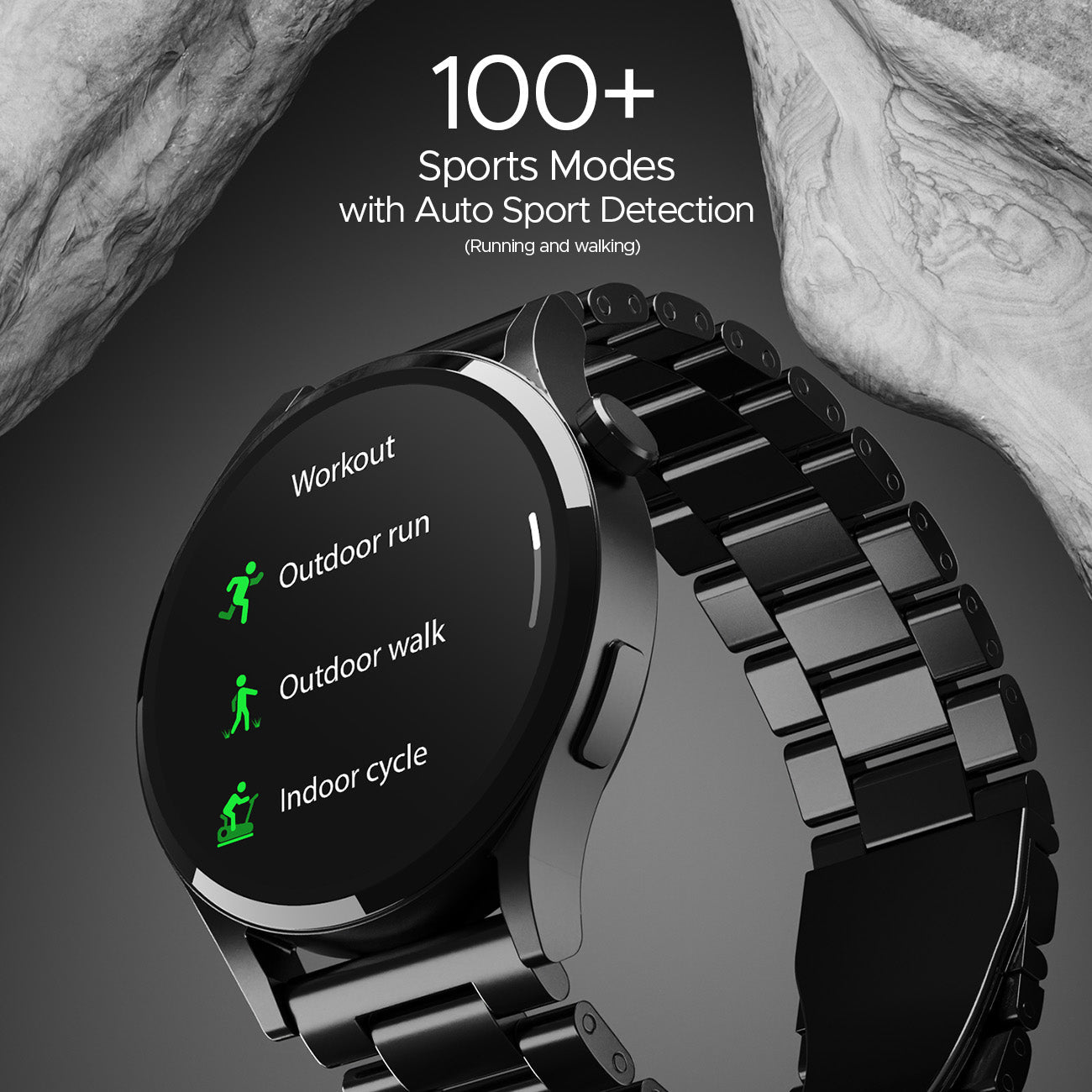 boAt Lunar Embrace | Smartwatch with 1.51" (3.83 cms) round AMOLED Display, Functional Crown, 100+ Sports Modes, IP68 rating