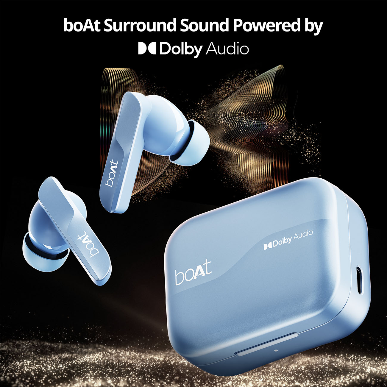 boAt Airdopes 800 | Wireless Earbuds with 40 Hours Playback,Dolby Audio,  BEAST™ Mode, ASAP™ Charge, ENx™ Technology