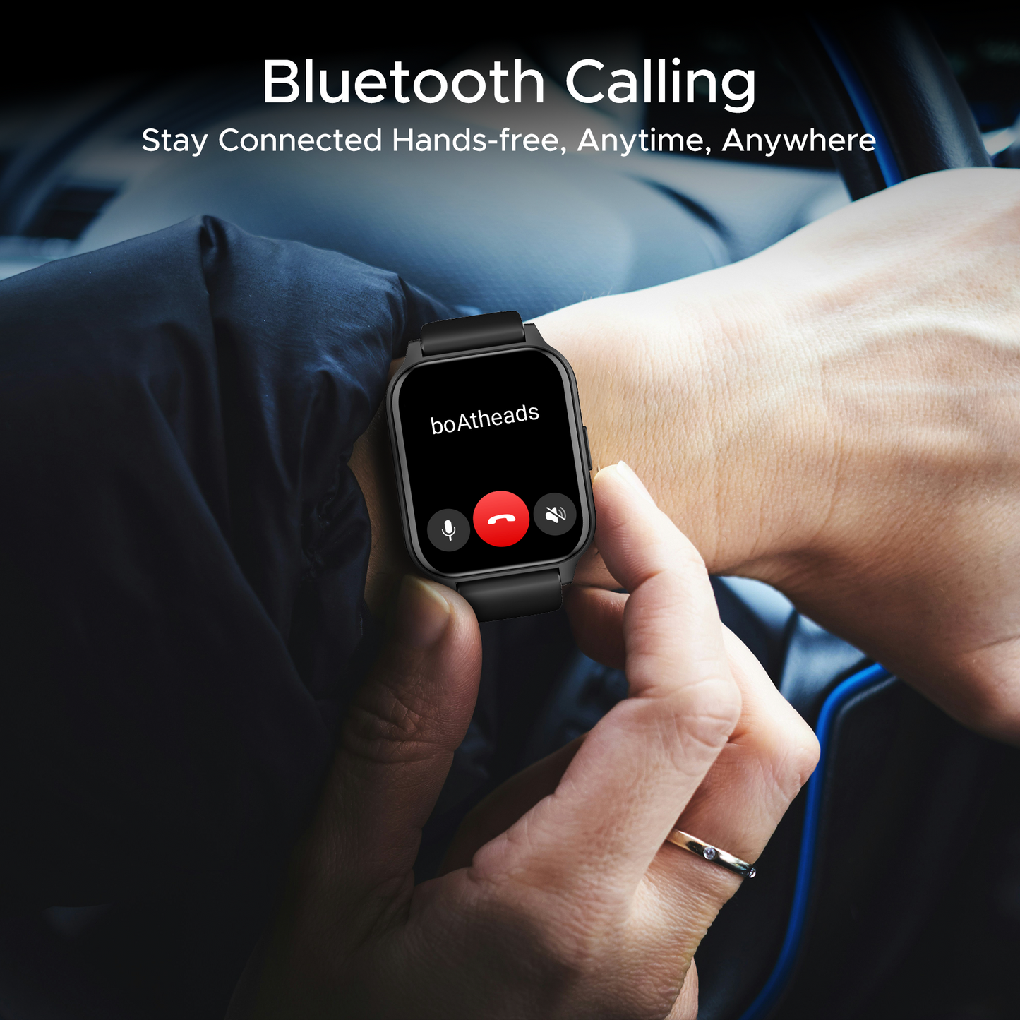 boAt Wave Call 2 Plus | Smartwatch with Bluetooth Calling, 1.96" HD Display, 100+ Sports Mode, Animated Watch Faces