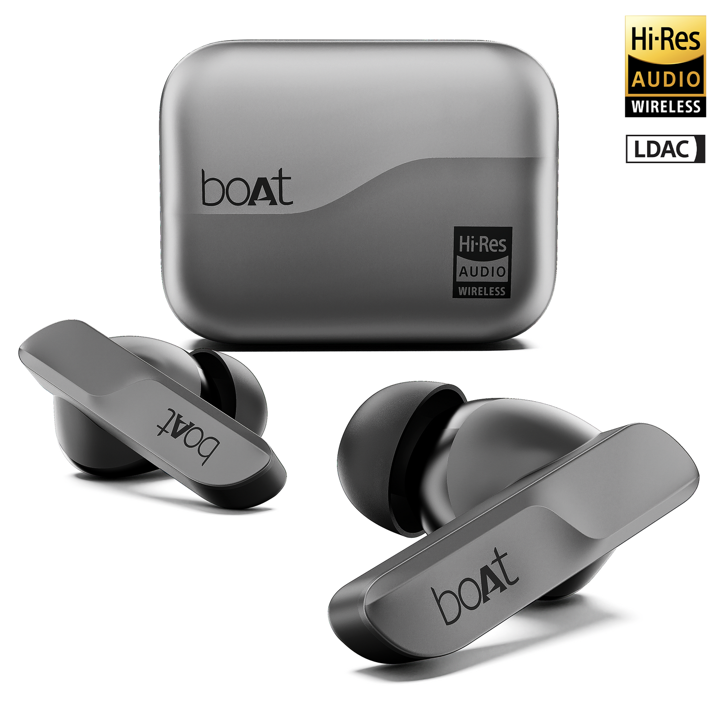 boAt Airdopes 800 Hi-Def | Wireless Earbuds with 40 Hours Playback, High-Res Audio with LDAC, AI ENx Technology