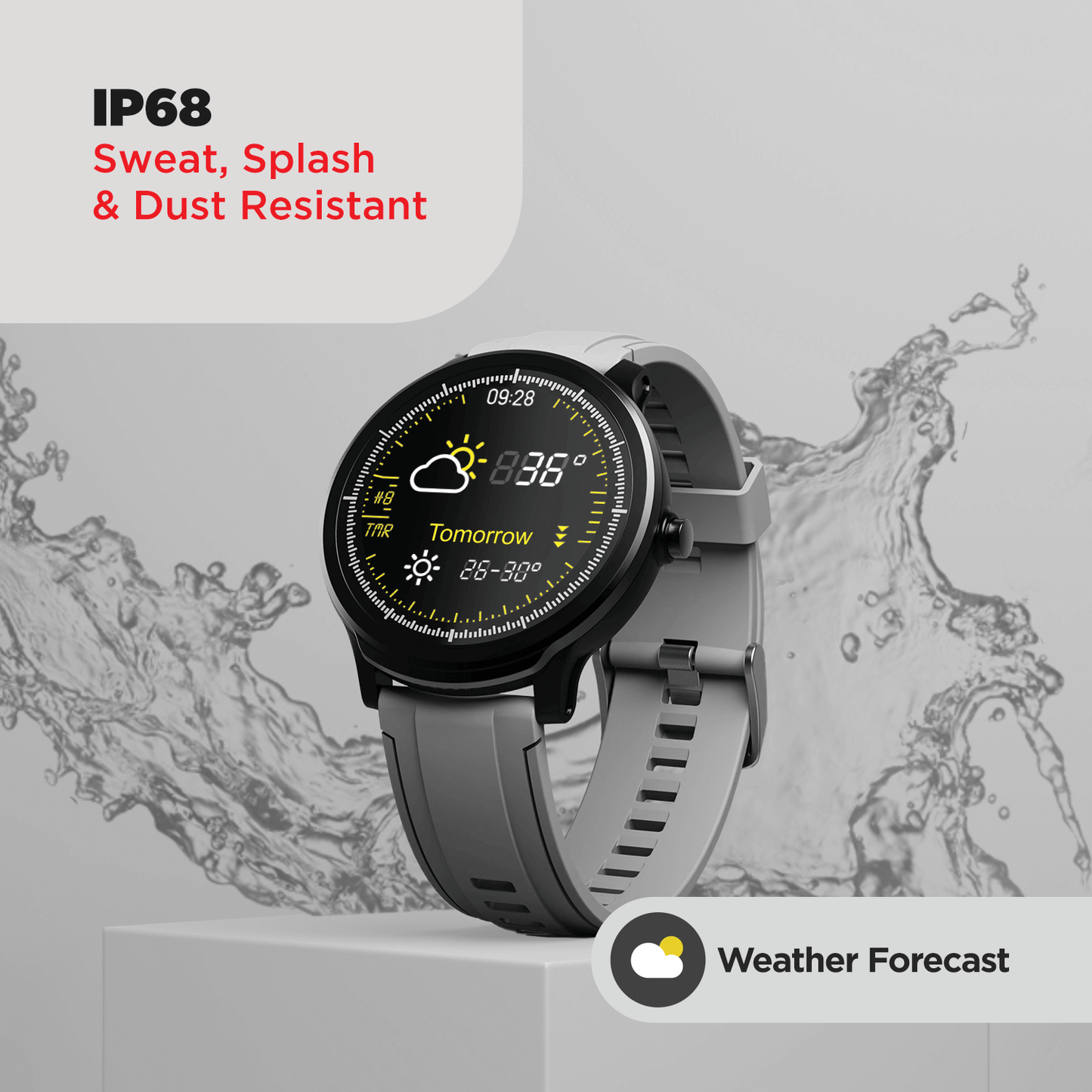 boAt Watch‌ Delta | Premium Smart Watch with 1.3" Full-Touch LCD Round Display, 3D hologram User Interface, 300+ Watch Faces