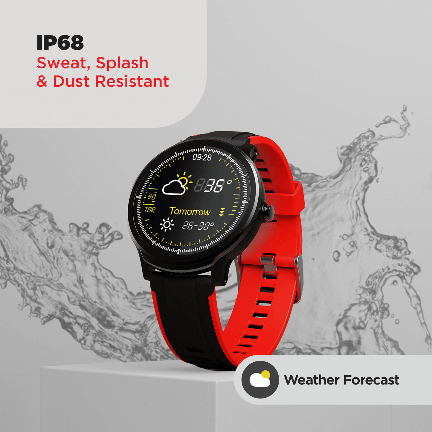 boAt Watch‌ Delta | Premium Smart Watch with 1.3" Full-Touch LCD Round Display, 3D hologram User Interface, 300+ Watch Faces