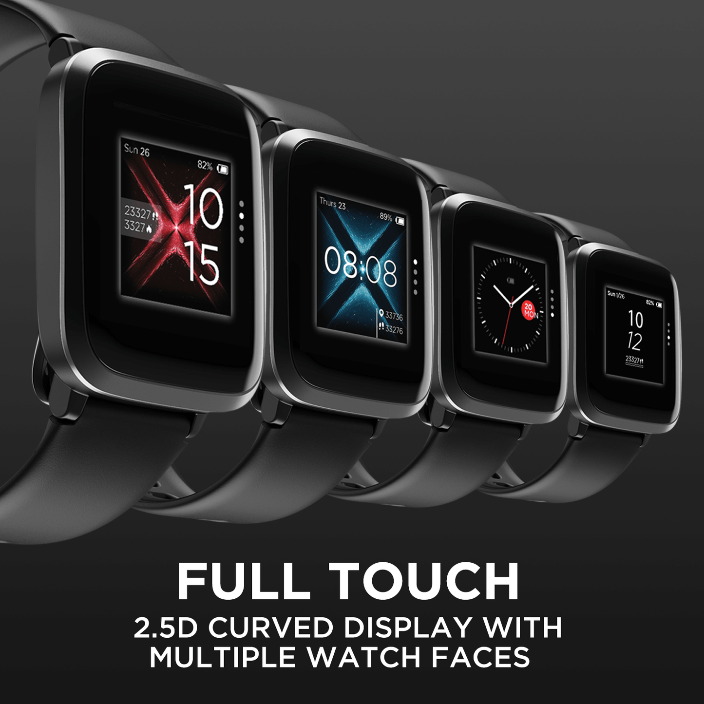 boAt Storm | Full-Touch 33mm (1.29") Curved Color Display, 5 ATM Water Resistance, Health Monitors and 8 Active Sports Mode