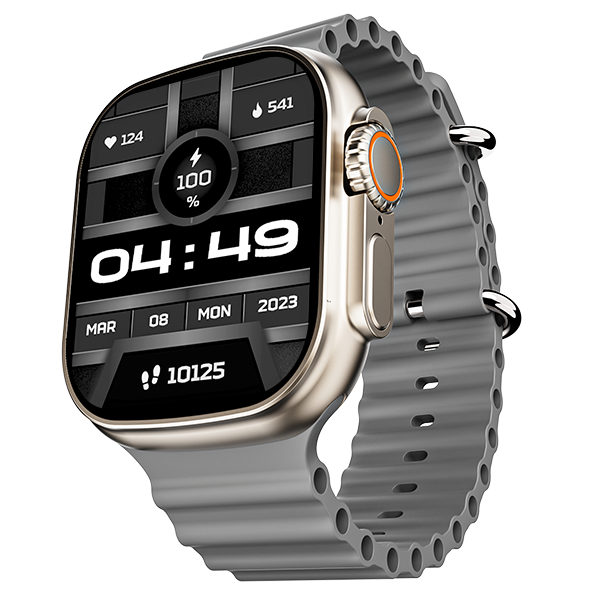 boAt Wave Elevate | Smartwatch with 1.96" (4.97cm) HD Display, BT Calling, 100+ Sports Modes, 15 Days Battery, Premium Metal Body