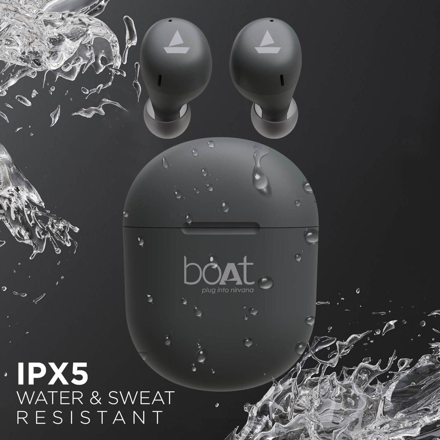 boAt Airdopes 381 | Bluetooth In-Ear Wireless Earbuds with 7mm Rhythmic Dynamic Drivers, Nonstop Music UpTo 20 Hours