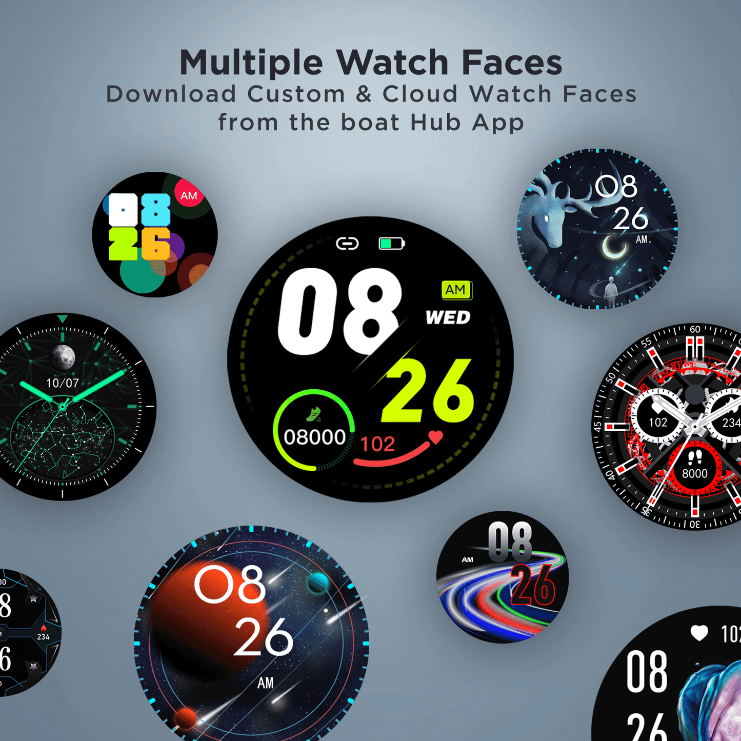 boAt Iris | Round Dial Smart Watch with 1.39" AMOLED Display, Multiple Watch Faces