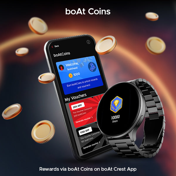 boAt Lunar Prime | Premium Round AMOLED 1.45" (3.68 cm) Display Smartwatch with Bluetooth Calling, Watch Face Studio, 700+ Active Modes