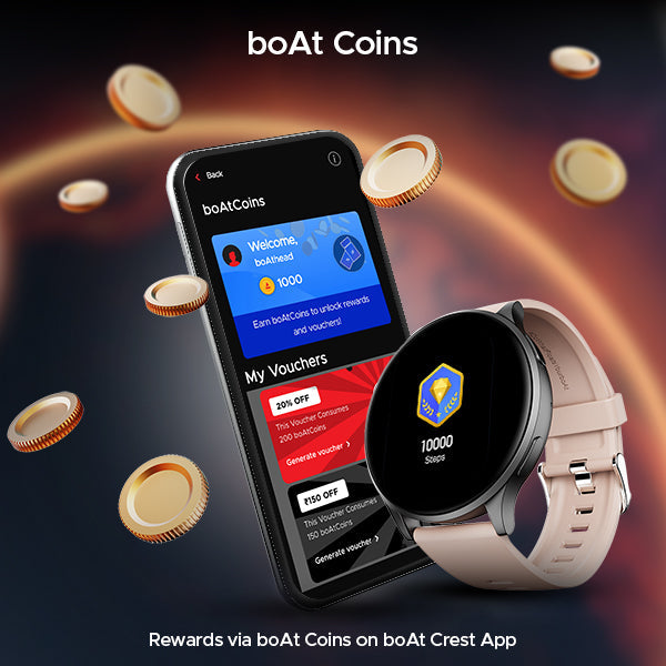 boAt Lunar Prime | Premium Round AMOLED 1.45" (3.68 cm) Display Smartwatch with Bluetooth Calling, Watch Face Studio, 700+ Active Modes