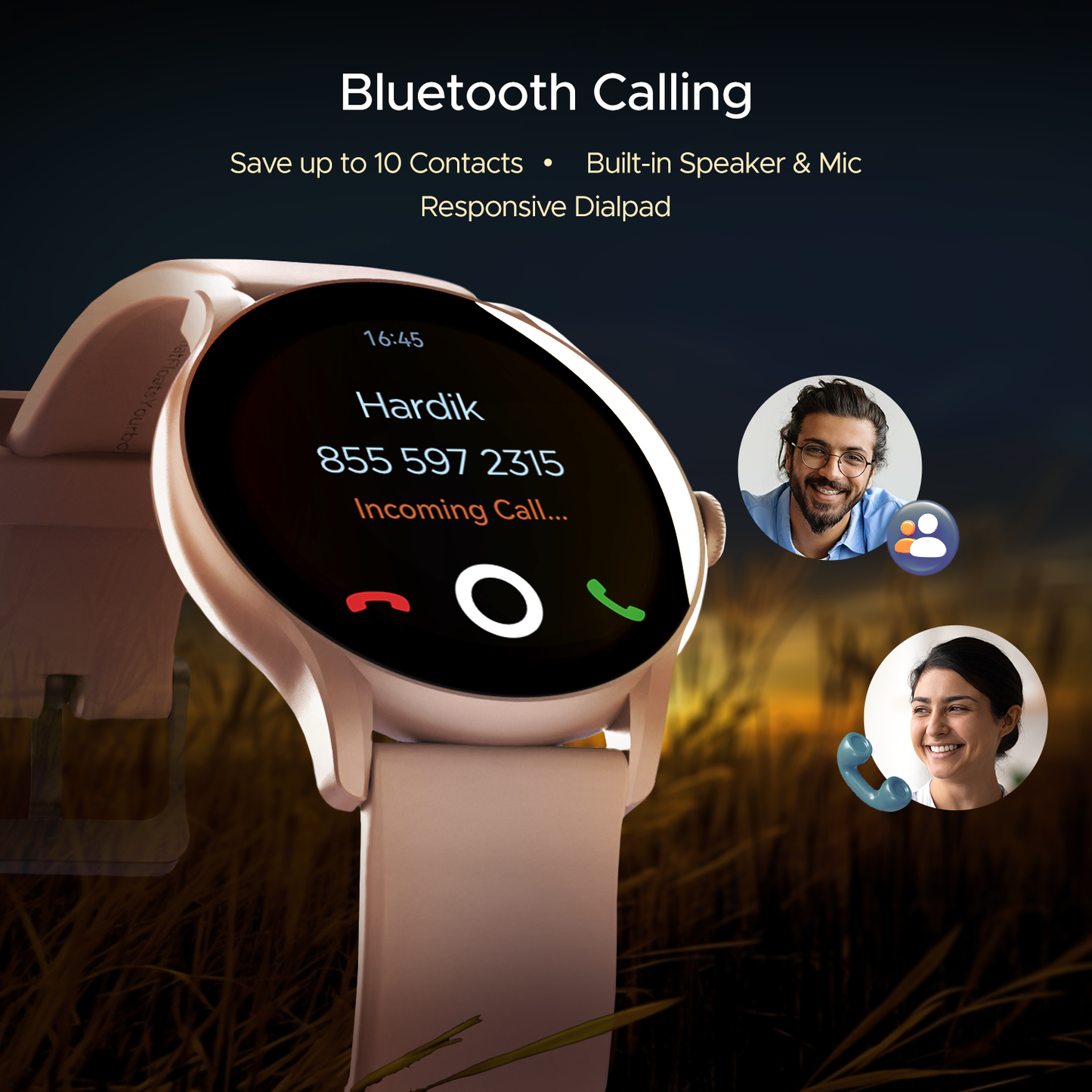 boAt Lunar Connect Ace | Round AMOLED Display Smartwatch with 1.43" (3.63 cm) Screen, Bluetooth Calling, 100+ Sports Modes