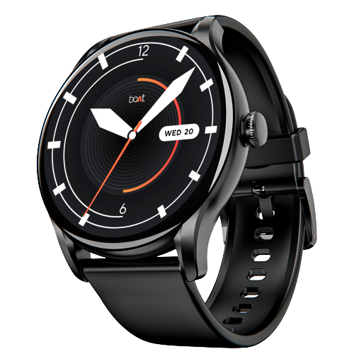 boAt Lunar Connect Ace | Round AMOLED Display Smartwatch with 1.43" (3.63 cm) Screen, Bluetooth Calling, 100+ Sports Modes