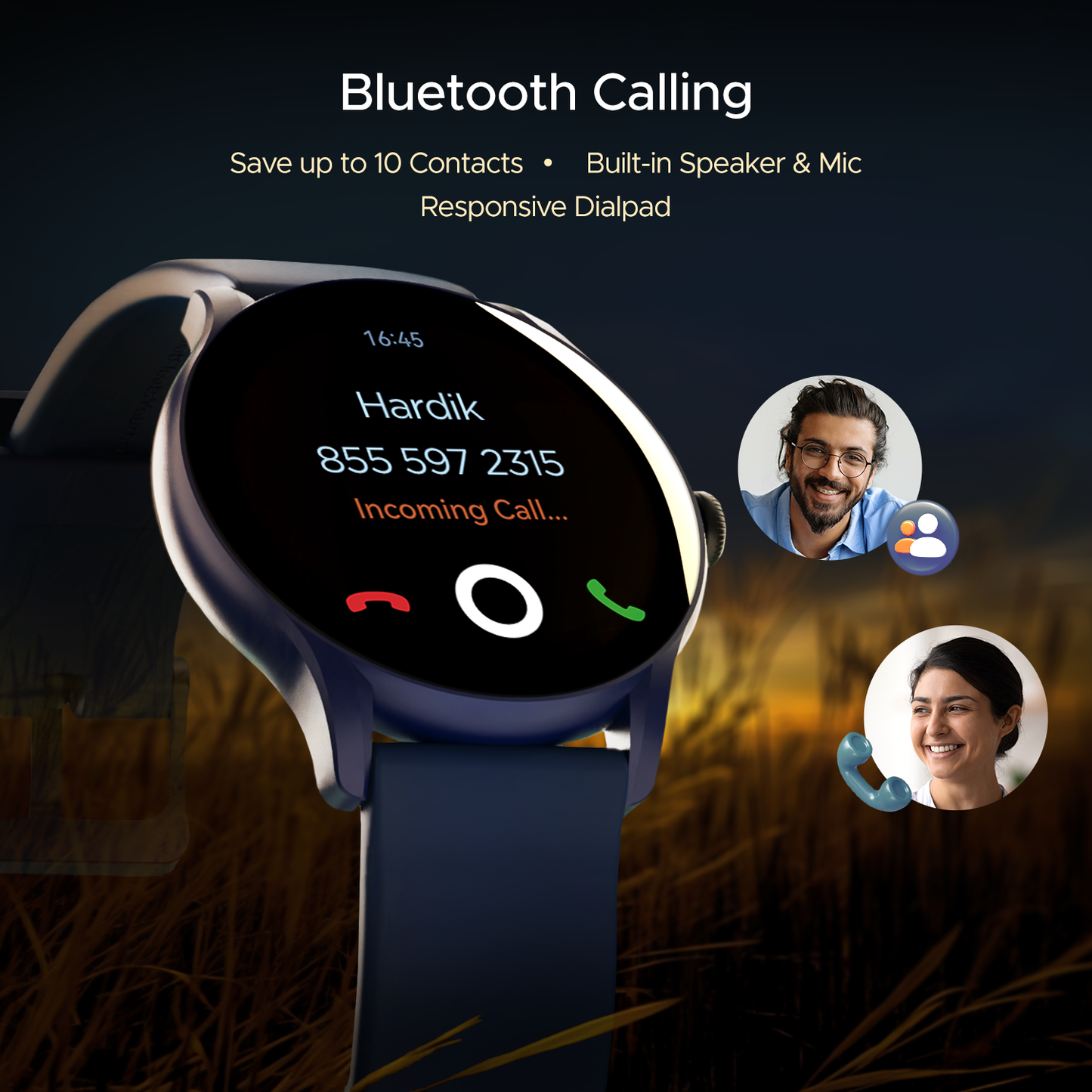 boAt Lunar Connect Ace | Round AMOLED Display Smartwatch with 1.43" (3.63 cm) Screen, Bluetooth Calling, 100+ Sports Modes