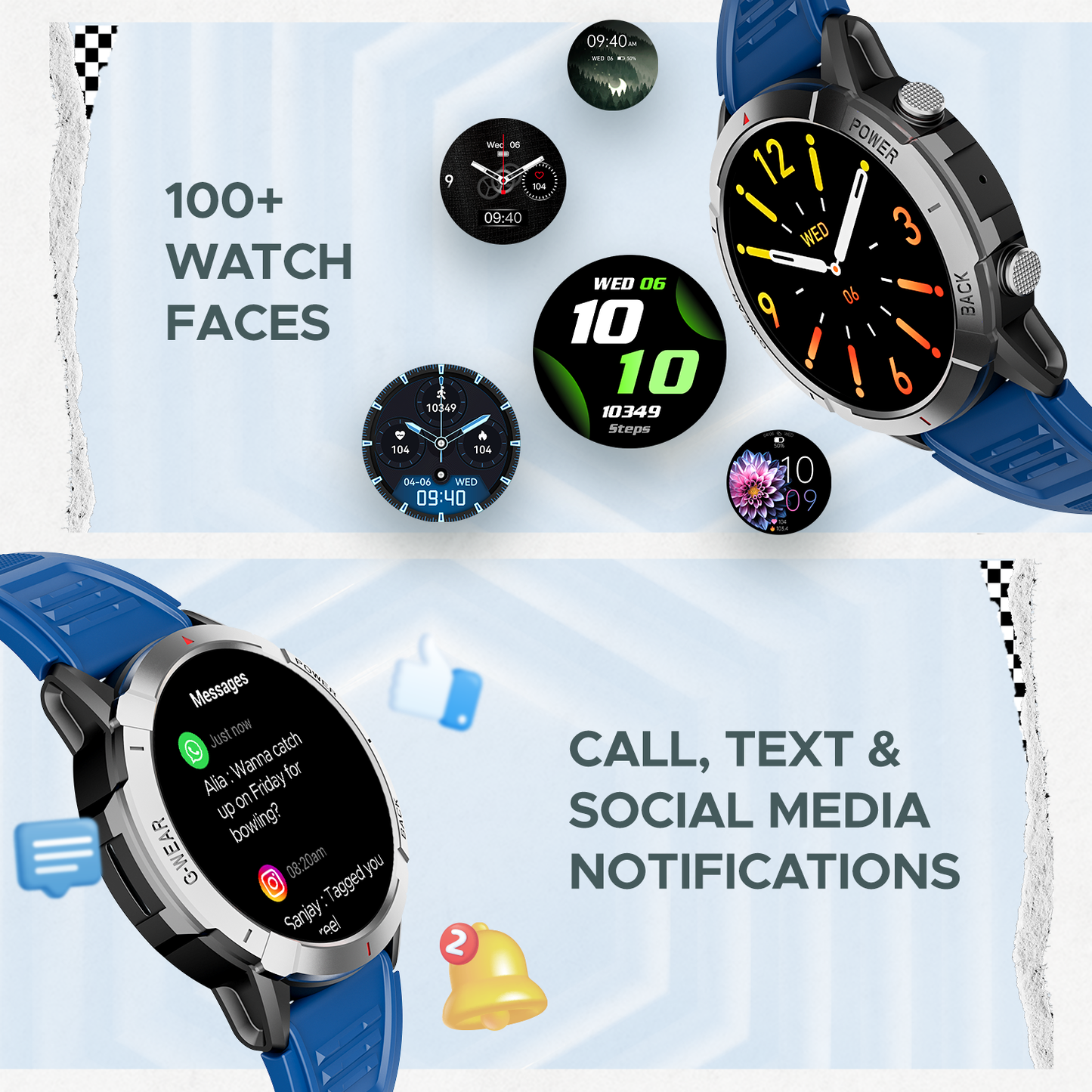 boAt Lunar Fit | BT Calling Smartwatch with 1.43" (3.63cm) AMOLED Display, HR, SpO2, & Stress Monitoring, Multiple Sports Mode