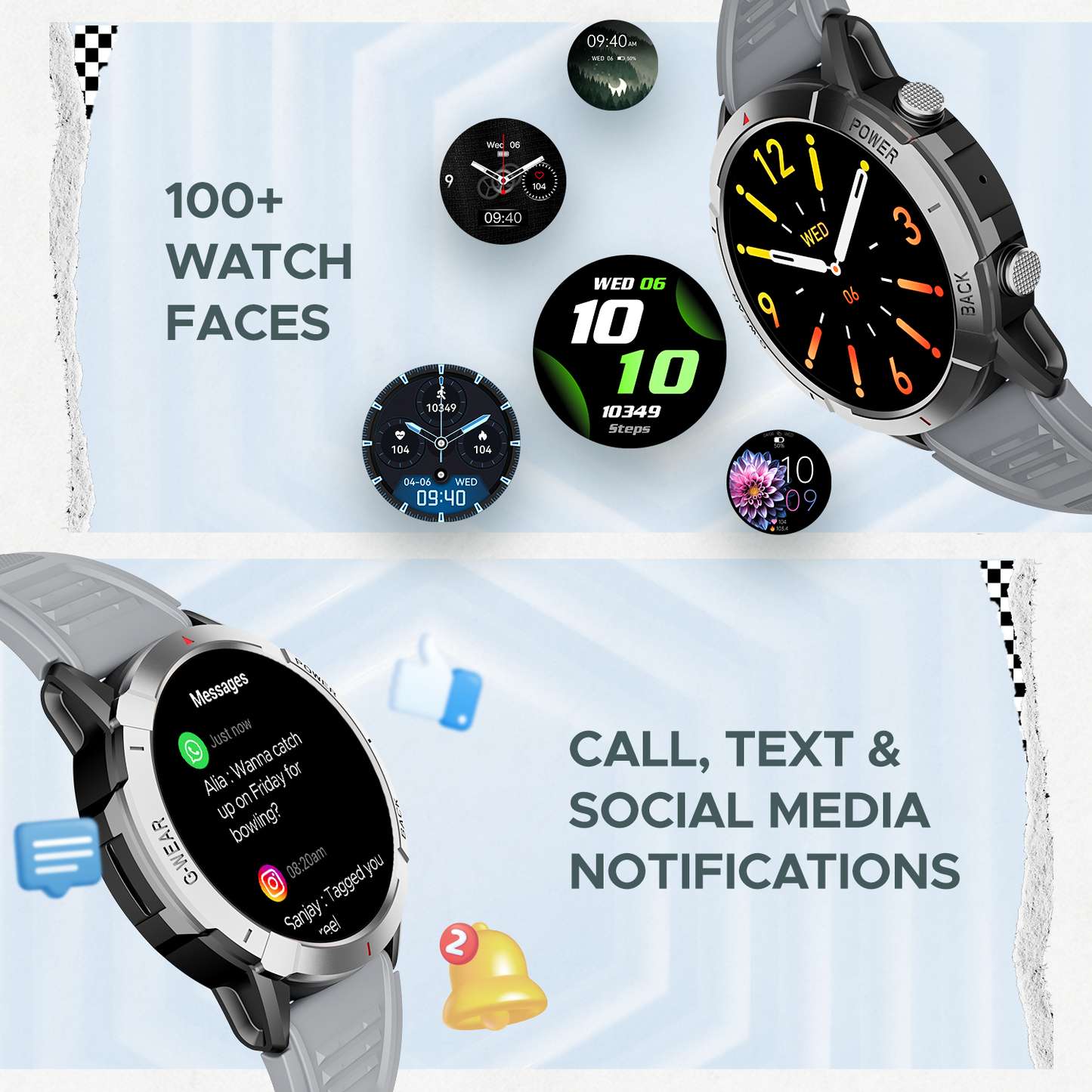 boAt Lunar Fit | BT Calling Smartwatch with 1.43" (3.63cm) AMOLED Display, HR, SpO2, & Stress Monitoring, Multiple Sports Mode